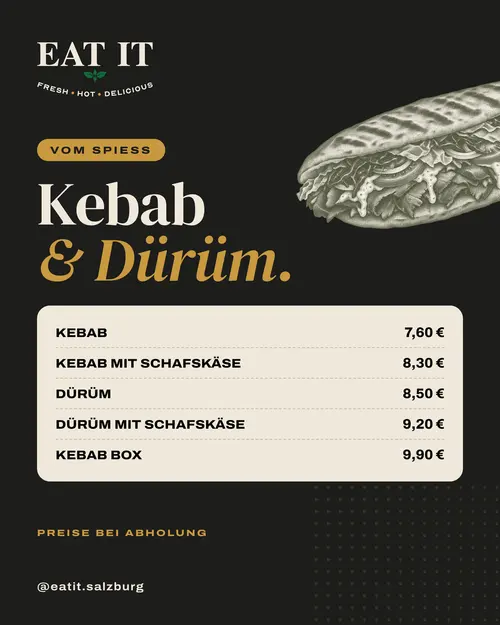 Kebab & Dürüm – Preise